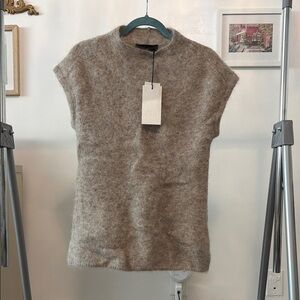 NWT Alpaca blend Cozy Sleeveless top - Taupe